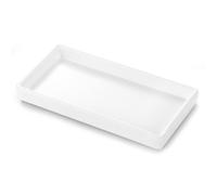 Luxspire Bathroom Vanity Tray Ceramic Perfume and Jewelry Dish, Mini, White