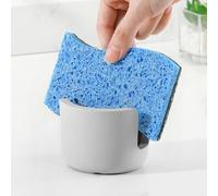 Luxspire Diatomite Sponge Holder for Kitchen Sink, Fast Drying, Light Gray | Diatomite Stone Material, Quick-Drying & Water Absorbing stone dish sponge, For Kitchen Sink Counter, Easy to Maintain