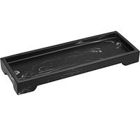 Luxspire Marble Tray for Soap Dispenser Perfume Jewelry, S, Ink Black