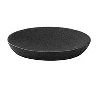 Luxspire Soap Dish, Resin Soap Tray Soap Holder Container Box, Marble Pattern Oval Soap Plate Case, Sponge Dish Scrubbers Tray Holder for Bathroom Vanity Shower Kitchen Sink Counter Top, Gravel Black