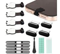 LuxStellar 18-Piece USB-C Dust Cover Set for iPhone 17 Pro Max, iPhone 16 & iPhone 15 - Dust Cover USB-C Socket Plug, Prevents Dust and Dirt - Ideal for USB-C Port and Devices Accessories
