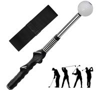 LuxSuki Golf Swing Trainer Left Handed - Retractable Golf Swing Training Aid with Arm Band for Posture Correction, Grip & Tempo Trainer for Strength, Rhythm, Indoor & Outdoor Practice