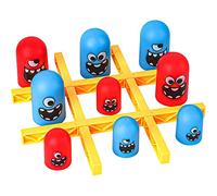 LUXTE 2 Players Tic Tac Toe Big Eat Small Game Parent-Child Interactive, Blue Orange Gobblet Gobblers Board Game,Board Game Indoor,Family Classic Games Kids(Style A)