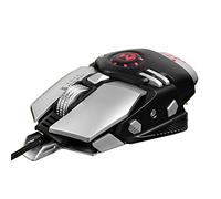 Luxtech Gaming Mouse 200-4800DPI LED Display Nano Ergonomic Mouse with Metal Base and Programming Buttons Professional Optical Gaming Mouse