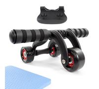 LUXTRI Abdominal Wheel with Knee Pad Belly Trainer with 3 Wheels Stable AB Roller for Abs Training