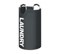 Luxtrous Laundry bags, 90L Collapsible Laundry Basket, Foldable Washing Bin, Laundry Bag with Padded Handles, Large Laundry Basket For Home, Dorm, Bathroom, Collapsible Laundry Hamper (Grey)