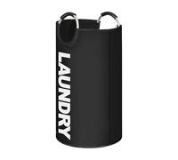 Luxtrous Laundry bags, 90L Collapsible Laundry Basket, Foldable Washing Bin, Laundry Bag with Padded Handles, Large Laundry Basket For Home, Dorm, Bathroom, Collapsible Laundry Hamper (Black)