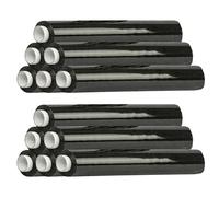 Luxtrous Thick Pallet Wrap Cling Film | Heavy Duty Shrink Wrap | Tear Resistant Stretch Wrap Rolls 500 mm x 400 mtr - 1.8KG each | Moving Essentials for Homes and Industrial use