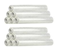 Luxtrous Thick Pallet Wrap Cling Film | Heavy Duty Shrink Wrap | Tear Resistant Stretch Wrap Rolls 500 mm x 400 mtr 1.8KG each | Moving Essentials for Homes and Industrial use