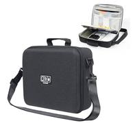 Luxtude Electronic Organizer Travel Case Large, Hard Case for Electronics, EVA Tech Organizers, Travel Cable Bag with Shoulder Strap, Charger Organizers Carrying Cases for iPad(Up to 11’’)