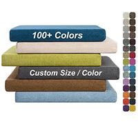 LUXUCURE Custom Bench Cushions, Window Seat and Shoe Bench Cushion Pads, High Resilience Foam Replacement Cushions for Indoor & Outdoor Furniture, Living Room, Kitchen, Patio, Garden, Thickness 4CM