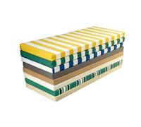 LUXUCURE Custom Outdoor Bench Cushions Waterproof, Personalized Size Seat Cushion Pads for Indoor and Outdoor furniture, Shoe Bench, Patio Garden Bench, Removable Cover, Thickness 5CM