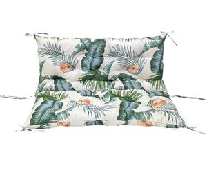 LUXUCURE Outdoor Swing Cushions with Backrest, 2 or 3 Person Seat Bench Replacement Waterproof Cushion for Outdoor Patio Porch Garden Furniture Swing Chair,39.4x39.4in