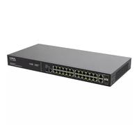 Luxul 24 PoE+ | 2 Combo RJ45/SFP Front-Facing Ports - 1Gb L2/L3 Managed Switch UK Power Cord