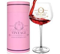 LUXULISH 60th Birthday Gifts for Women, 20Oz Vintage 1965 Wine Glass with Golden Letter, 60 Year Old Birthday Decorations, Funny 60 Bday Gift Ideas For Her, Friends, Sister, Mom - Turning 60 Present