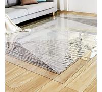 Luxumoon Runner Rug Heavy Duty Clear Carpet/Runner Waterproof Protector/Plastic Table Cover - Multipurpose Rectangular Vinyl Roll, Thick 2mm,Anti-Oxidation, Can be Cut,60/80/100/120cm wide(100x200cm)