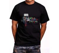 LuxUnatcc and That's How I Saved The World 2 Short Sleeve Mens Black T-Shirt Size L