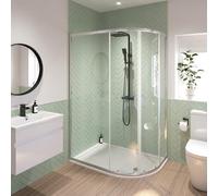 Luxura Offset Quadrant Shower Enclosure 1200 x 800mm (Right Hand) - 6mm