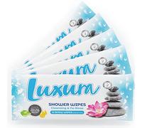 Luxura Shower Bed in Bath Body Wash Wipes - No Rinse Bathing and Cleansing Wet Wipes for Adults Pack of 60