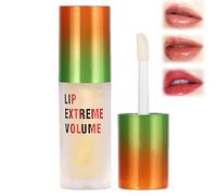 Luxurabalm Lip Extreme Volume, Luxura Balm Extreme Lip Plumper, Dual Formula Plumping Lip Gloss With Ginger & Mint, Nourishing Lip Serum For Fuller Looking Lips (Nude Color)