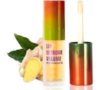 Luxurabalm Lip Plumper,Extreme Volume Lip Plumping, Natural Lip Care & Enhancer Set,Dual Formula Plumping Lip Gloss with Ginger & Mint,Volumizing and Moisturizing Lip Balm for All Skin Types (Ginger)