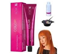 Luxuria Hair Dye No Bleach - Shecolo Hairs Dye, Shoupin Hair Color, No Bleach Hairs Dye for Darkhair, No Hair Damage, For Women and Men (043 Orange (Dirty Orange))