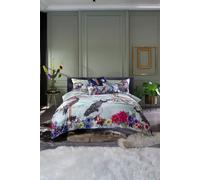 Luxurious 100% Cotton Mountain Lake Duvet Cover Set with Digitally Printed Design 200 Thread Count and Piped Finish House of Norris Multi Double