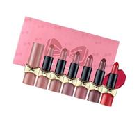 Luxurious 6pcs Matte Lip Colors Set No Drying Rich Pigmented Lipstick For Smooth Full Lips Smooth Lipstick
