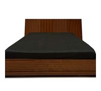 LUXURIOUS BEDDING -20" Deep Pocket 1 PC Fitted Sheet UK Single Size 800 Thread Count Egyptian Cotton Black Solid