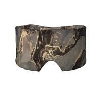 Luxurious Black Gold Marble, Full Eye Covers Light Blocking Eye Mask Sleep Eye and Ear Muffs