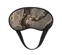 Luxurious Black Gold Marble, Full Eye Covers Light Blocking Eye Masks Blackout Sleep Eye Muffs