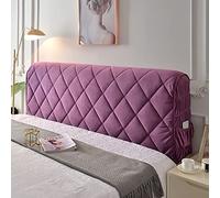 Luxurious Black Headboard Cover Quilted & Thickened Fits 140/160/180/200 cm Stylish Bed Head Protector - Ideal for Elegant Bedroom Décor (Color: G Size: 200CM)