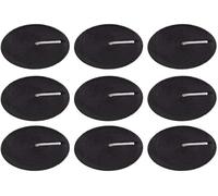 Luxurious Black Opium Scented Black Tealights - 2cm x 12cm (Pack of 9) - Exquis