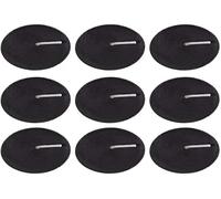 Luxurious Black Opium Scented Black Tealights - 2cm x 12cm (Pack of 9) - Exquis