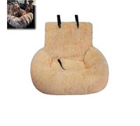 Luxurious Car Bed Travel Safety Kit, Soft Comfort Durable Dog Beds Seat for Cars, Super Soft Cuddle Nest with Washable Cover & Non-Slip Bottom, Cozy Bed for Small Dogs & Cats for Cars (A,M: 27.5in)