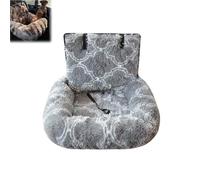 Luxurious Car Bed Travel Safety Kit, Soft Comfort Durable Dog Beds Seat for Cars, Super Soft Cuddle Nest with Washable Cover & Non-Slip Bottom, Cozy Bed for Small Dogs & Cats for Cars (E,M: 27.5in)