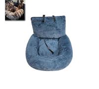 Luxurious Car Bed Travel Safety Kit, Soft Comfort Durable Dog Beds Seat for Cars, Super Soft Cuddle Nest with Washable Cover & Non-Slip Bottom, Cozy Bed for Small Dogs & Cats for Cars (B,S: 23.6in)