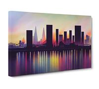 Luxurious City Skyline Architecture Canvas Wall Art Print 30x20 Inch