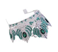 Luxurious Crystal Studded Tiaras Delicate Crystal Crowns For Women Stylish Tiaras With Embellishments Costume Jewelry