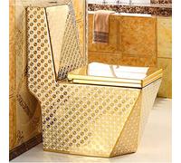 Luxurious d Ceramic Toilet with Quiet Dual Flush and Comfortable Seat Height, Elongated Design, European Style - Model A,D