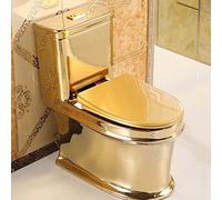 Luxurious d Ceramic Toilet with Quiet Dual Flush and Comfortable Seat Height, Elongated Design, European Style - Model A,D