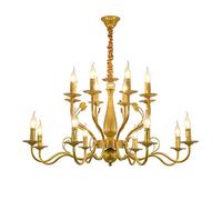 Luxurious den During Light LED Classic Adjustable Ceiling Light Fixture for Living Room Restaurant Café,E14 Light Luxury Iron Lamps,Traditional -Black d 6 Head