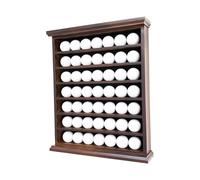 Luxurious Display Cabinet for Golf Balls - Perfect Showcase for Vice, Taylormade, Titleist Golf Balls - Elegant Mahogany Construction, Holds 49 Golf Balls, Ideal Collectible for Golf Enthusiasts