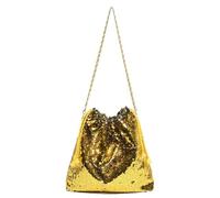 Luxurious Evening Bag Bling Bling Sequins Shoulder Bag Women Party Tote Bags Fashion Lady Bucket Handbags Girls Glitter Purses For Wedding Porm Party(Gold)