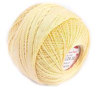 Luxurious Feel Crochet and Knitting Size 10, Fine Thread (574yd / 525m) Cotton Crochet Yarn (3.52oz / 100g (Lemon 1512)