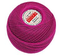 Luxurious Feel Crochet and Knitting Size 20, Fine Thread (908yd / 830m) Cotton Crochet Yarn (3.52oz / 100g) (Magenta 1402)