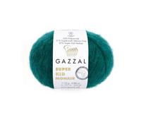 Luxurious Feel Soft Yarn Super, Kid Mohair Yarn 25g 200m - Soft Silk Blend Lace Weight Knitting (Lagoon 64418)