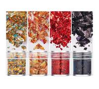 Luxurious Gold Leaf Flakes for Resin and Nail Art Foil Decorative Paper Dazzling Gold Flakes for Artistic Project