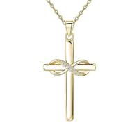 Luxurious Gold Plated Faith Necklace Neck Chain Jewelry With Imitaion Rhinestones For Everyday Wear Special Occasion Faith Prayer Necklace