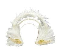 Luxurious Gothic Styles Hair Accessory Elegant Feathered Headwear Stylish Headband Decoration For Special Occasions